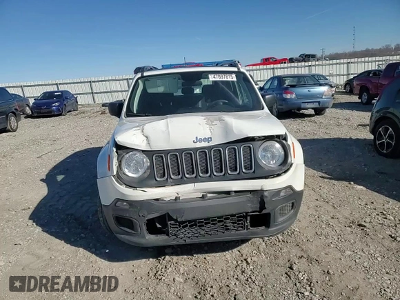 2018 Jeep Renegade Sport with VIN ZACCJAAB7JPG95279, listed as a Copart auction lot 47097815 with 152,849 mi miles and Salvage Title. Bid and sale history available at DreamBid. Image 12.