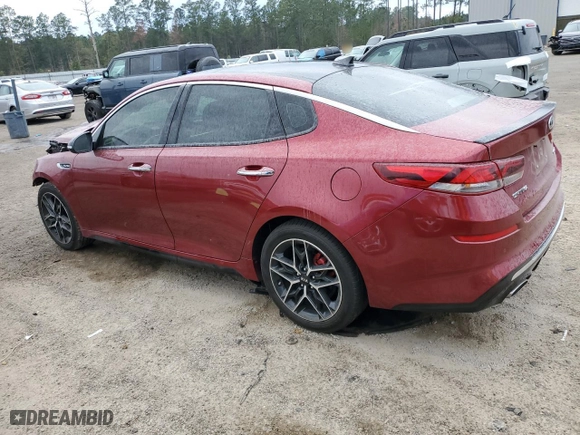 2019 Kia Optima SX with VIN 5XXGW4L2XKG301359, listed as a Copart auction lot 83535634 with 35,732 mi miles and Salvage Title. Bid and sale history available at carsss.com. Image 2.
