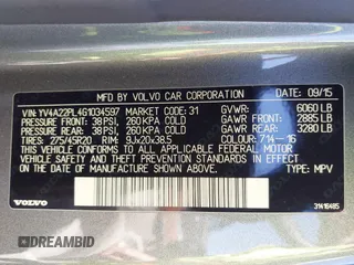 2016 Volvo XC90 T6 Inscription with VIN YV4A22PL4G1034597, listed as a IAAI auction lot 41787550 with 118,744 mi miles. Bid and sale history available at carsss.com. Image 9.