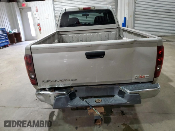 2005 GMC Canyon SLE Z85 with VIN 1GTCS196X58125620, listed as a Copart auction lot 87884765 with 257,225 mi miles and Salvage Title. Bid and sale history available at carsss.com. Image 6.