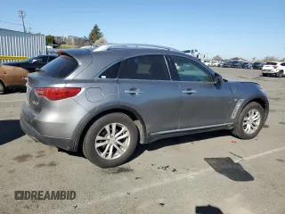 2014 Infiniti QX70 with VIN JN8CS1MW2EM413392, listed as a Copart auction lot 42974095 with 192,020 mi miles and Salvage Title. Bid and sale history available at carsss.com. Image 3.