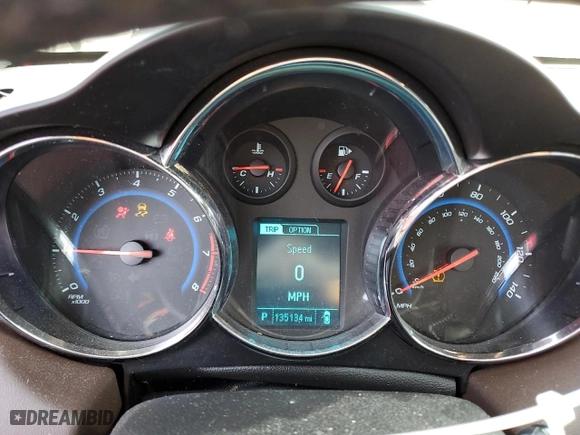 2015 Chevrolet Cruze LTZ with VIN 1G1PG5SB9F7288616, listed as a Copart auction lot 43693785 with 135,134 mi miles and Salvage Title. Bid and sale history available at carsss.com. Image 9.