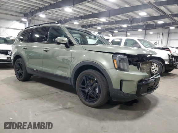 2024 Kia Telluride EX X-Line z VIN 5XYP3DGCXRG449741, wystawiony jako Copart lot #83821044 z przebiegiem 24 502 mil mil oraz Szkody całkowita. Historia ofert i sprzedaży dostępna na DreamBid. Obrazek 4.