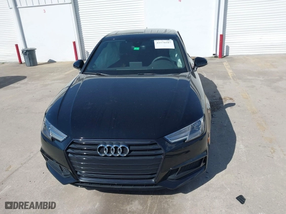 2019 Audi A4 Premium with VIN WAUGMAF41KN018335, listed as a IAAI auction lot 41570587 with 22,795 mi miles. Bid and sale history available at carsss.com. Image 12.