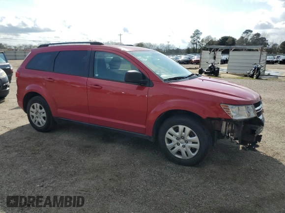 2018 Dodge Journey SE with VIN 3C4PDCAB6JT241926, listed as a Copart auction lot 49125435 with 132,325 mi miles and Salvage Title. Bid and sale history available at carsss.com. Image 4.