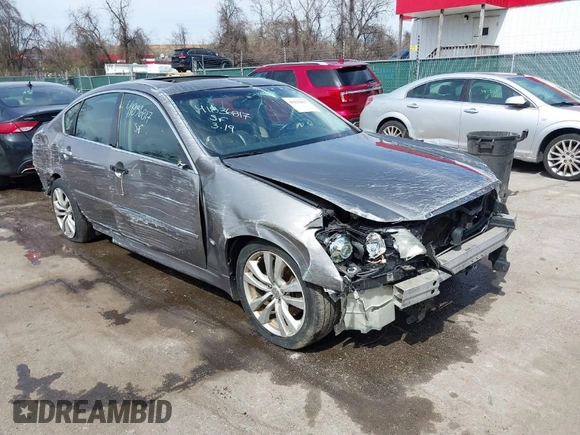 2010 Infiniti M with VIN JN1CY0AP8AM911739, listed as a IAAI auction lot 41836817 with 185,068 mi miles and . Bid and sale history available at carsss.com. Image 1.