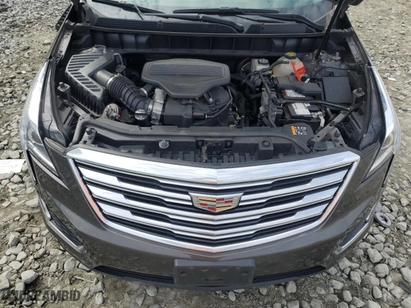 2019 Cadillac XT5 Luxury AWD with VIN 1GYKNDRS7KZ244257, listed as a Copart auction lot 46689485 with 45,608 mi miles and Salvage Title. Bid and sale history available at carsss.com. Image 14.