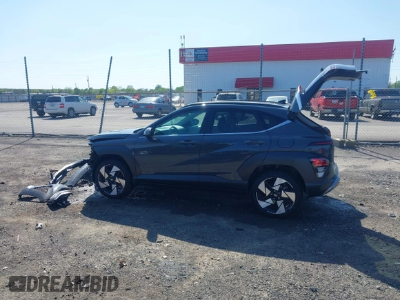 2025 Hyundai Kona Limited with VIN KM8HECA37SU190630, listed as a IAAI auction lot 41973164 with 6,850 mi miles and . Bid and sale history available at carsss.com. Image 14.