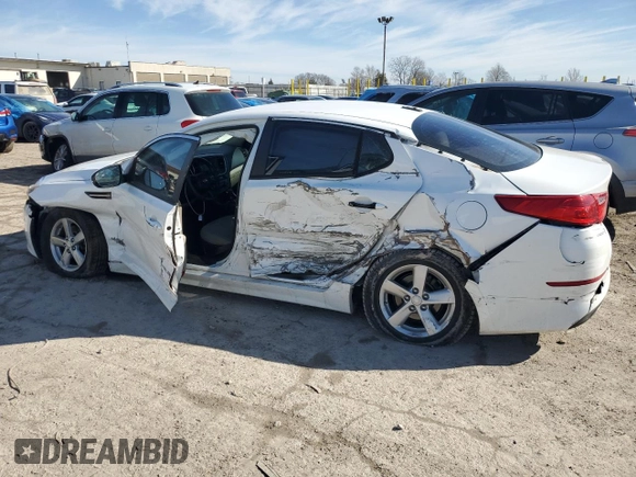 2015 Kia Optima LX with VIN 5XXGM4A79FG402046, listed as a Copart auction lot 51791805 with 141,736 mi miles and Non Repairable. Bid and sale history available at DreamBid. Image 2.