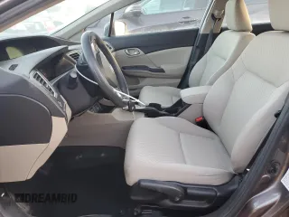 2014 Honda Civic Sedan LX with VIN 19XFB2F51EE010991, listed as a Copart auction lot 49179625 with 28,056 mi miles and Salvage Title. Bid and sale history available at carsss.com. Image 7.