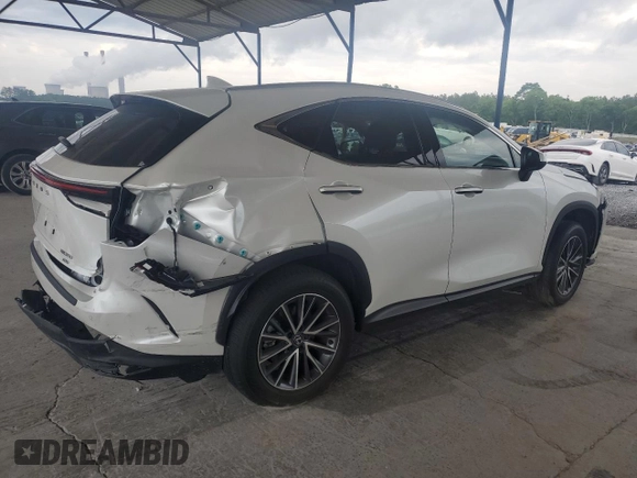 2025 Lexus NX 350 Premium with VIN JTJGGCEZ4S5010715, listed as a Copart auction lot 54897185 with 15,624 mi miles and Salvage title. Bid and sale history available at DreamBid. Image 3.