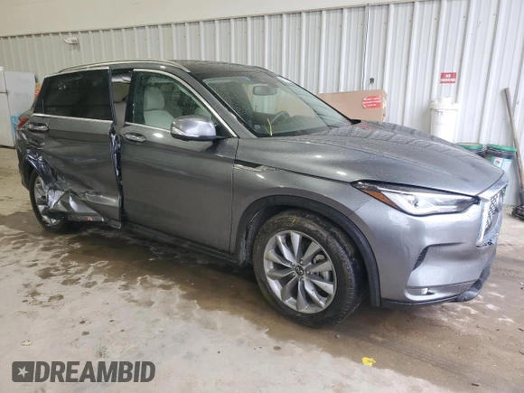 2022 Infiniti QX50 Essential with VIN 3PCAJ5CB9NF105544, listed as a Copart auction lot 39378973 with 10,245 mi miles and . Bid and sale history available at DreamBid. Image 4.