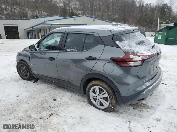2022 Nissan Kicks S with VIN 3N1CP5BV4NL484380, listed as a Copart auction lot 46418775 with 0 mi miles and Salvage Title. Bid and sale history available at carsss.com. Image 2.