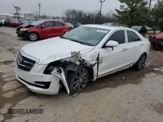 2015 Cadillac ATS Premium with VIN 1G6AE5SXXF0122907, listed as a Copart auction lot 80872384 with 96,821 mi miles and Salvage Title. Bid and sale history available at carsss.com. Image 1.