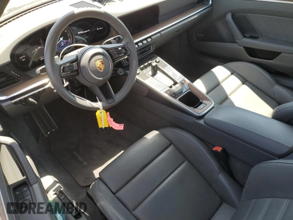 2022 Porsche 911 4 with VIN WP0BA2A90NS226162, listed as a Copart auction lot 55085454 with 13,497 mi miles and Salvage Title. Bid and sale history available at carsss.com. Image 8.