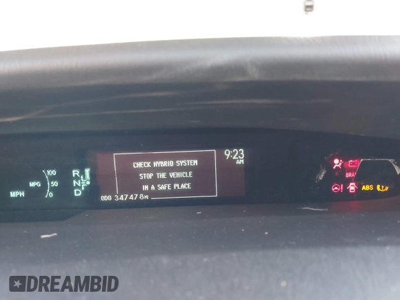 2013 Toyota Prius One with VIN JTDKN3DU1D5596253, listed as a IAAI auction lot 42118611 with 347,478 mi miles and . Bid and sale history available at DreamBid. Image 7.