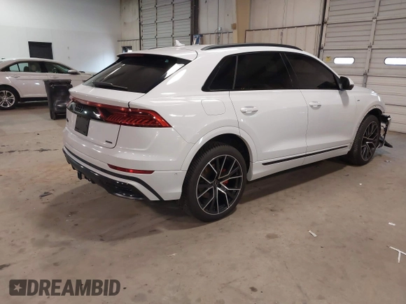 2021 Audi Q8 Prestige z VIN WA1FVAF18MD026128, wystawiony jako IAAI lot #41254457 z przebiegiem 67 148 mil mil oraz . Historia ofert i sprzedaży dostępna na DreamBid. Obrazek 4.