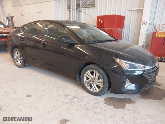 2019 Hyundai Elantra SEL with VIN KMHD84LF6KU856136, listed as a IAAI auction lot 41721292 with 33,125 mi miles. Bid and sale history available at carsss.com. Image 1.