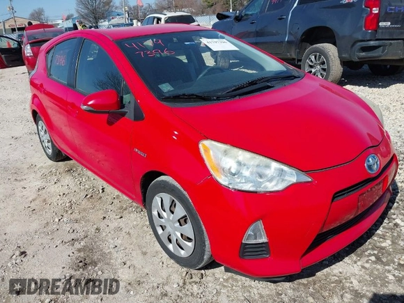 2013 Toyota Prius One with VIN JTDKDTB33D1047674, listed as a IAAI auction lot 41797396 with 114,485 mi miles. Bid and sale history available at carsss.com. Image 1.