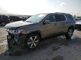 2020 Chevrolet Traverse LT with VIN 1GNEVHKWXLJ128761, listed as a Copart auction lot 52814945 with 112,169 mi miles and Salvage title. Bid and sale history available at DreamBid. Image 1.