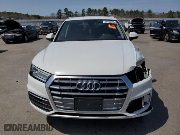 2019 Audi Q5 Premium z VIN WA1ANAFY4K2125898, wystawiony jako Copart lot #55009965 z przebiegiem Nie podano mil oraz Szkoda całkowita • Salvage title. Historia ofert i sprzedaży dostępna na DreamBid. Obrazek 5.
