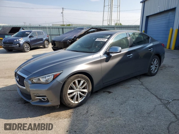 2017 Infiniti Q50 Premium z VIN JN1EV7AP1HM742488, wystawiony jako Copart lot #60002845 z przebiegiem 93 619 mil mil oraz Czysty tytuł • Clean title. Historia ofert i sprzedaży dostępna na DreamBid. Obrazek 1.