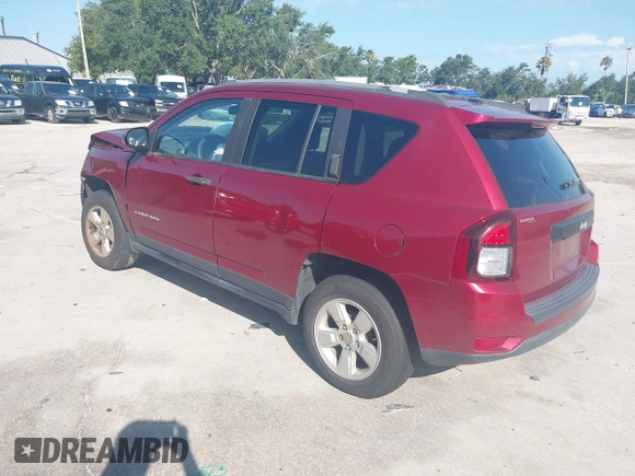 2017 Jeep Compass Sport with VIN 1C4NJCBA7HD119548, listed as a IAAI auction lot 42586037 with 93,529 mi miles and . Bid and sale history available at DreamBid. Image 3.