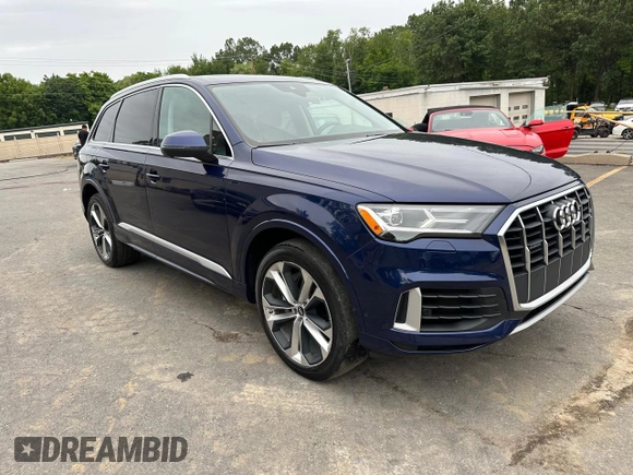 2021 Audi Q7 Premium Plus with VIN WA1LXAF7XMD013043, listed as a Copart auction lot 62890125 with 138,153 mi miles and Clean title. Bid and sale history available at DreamBid. Image 4.