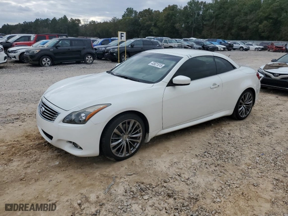 2013 Infiniti G37 Convertible with VIN JN1CV6FE5DM770880, listed as a Copart auction lot 43621515 with 101,628 mi miles and Salvage Title. Bid and sale history available at carsss.com. Image 1.
