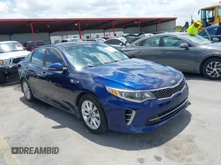 2016 Kia Optima EX with VIN 5XXGU4L30GG063656, listed as a IAAI auction lot 42602784 with 130,738 mi miles and . Bid and sale history available at DreamBid. Image 1.