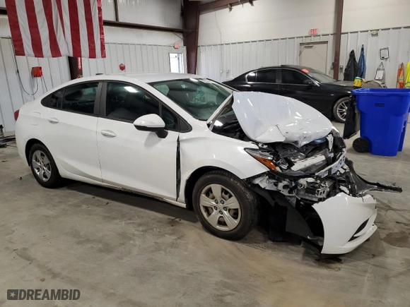 2016 Chevrolet Cruze LS with VIN 1G1BC5SM2G7249441, listed as a Copart auction lot 82374644 with 48,966 mi miles and Salvage Title. Bid and sale history available at carsss.com. Image 4.