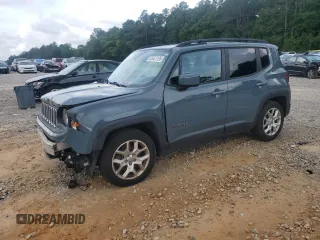 2017 Jeep Renegade Latitude with VIN ZACCJABBXHPG29267, listed as a Copart auction lot 55307105 with 94,558 mi miles and Salvage title. Bid and sale history available at DreamBid. Image 1.