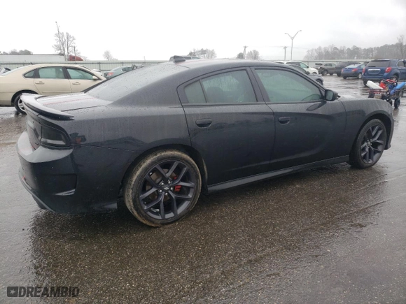 2021 Dodge Charger GT with VIN 2C3CDXHG4MH532594, listed as a Copart auction lot 45309185 with 73,287 mi miles and Salvage Title. Bid and sale history available at carsss.com. Image 3.