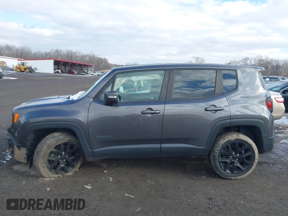 2017 Jeep Renegade Latitude with VIN ZACCJBBB9HPE84485, listed as a IAAI auction lot 41274233 with 85,176 mi miles. Bid and sale history available at carsss.com. Image 13.