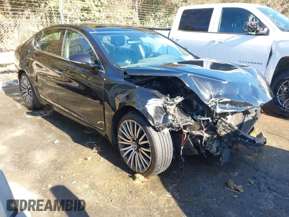 2014 Kia Cadenza Premium with VIN KNALN4D76E5137996, listed as a IAAI auction lot 41399665 with 130,797 mi miles. Bid and sale history available at carsss.com. Image 1.