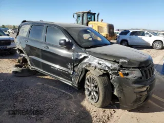 2018 Jeep Grand Cherokee Overland with VIN 1C4RJFCM0JC374114, listed as a Copart auction lot 42227195 with 44,268 mi miles and Salvage title. Bid and sale history available at DreamBid. Image 4.