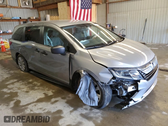 2019 Honda Odyssey LX with VIN 5FNRL6H26KB045102, listed as a Copart auction lot 47929665 with Not Provided miles and Salvage Title. Bid and sale history available at DreamBid. Image 4.