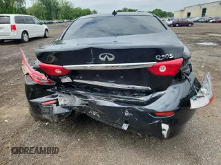 2014 Infiniti Q50 Sport with VIN JN1BV7AR2EM690658, listed as a Copart auction lot 64209225 with 179,629 mi miles and Salvage title. Bid and sale history available at DreamBid. Image 6.
