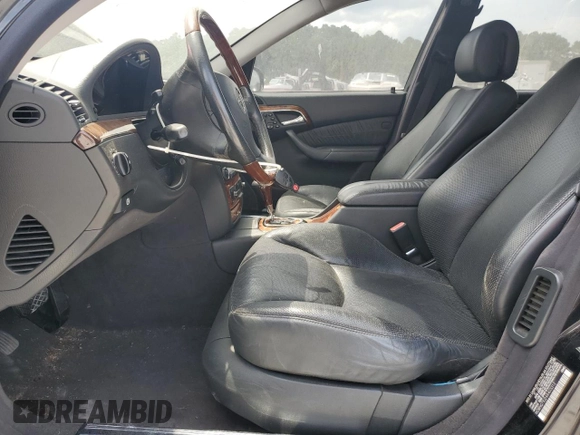 2004 Mercedes-Benz S 320/430/500 with VIN WDBNG75J24A403312, listed as a Copart auction lot 65988335 with Not provided miles and Clean title. Bid and sale history available at DreamBid. Image 7.
