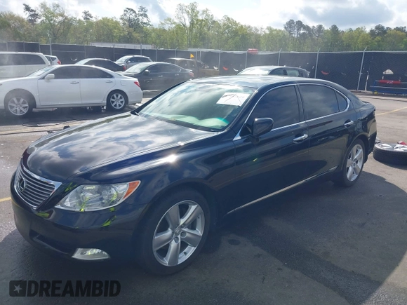2008 Lexus LS 460 LWB with VIN JTHGL46F685021649, listed as a IAAI auction lot 41917829 with 1 mi miles. Bid and sale history available at carsss.com. Image 2.