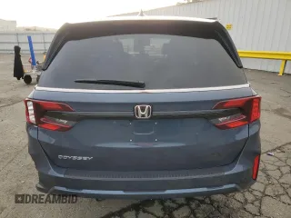 2025 Honda Odyssey EX-L with VIN 5FNRL6H69SB005860, listed as a Copart auction lot 86917704 with 4,582 mi miles and Salvage Title. Bid and sale history available at carsss.com. Image 6.