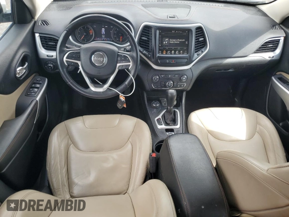 2018 Jeep Cherokee Limited with VIN 1C4PJMDB9JD520660, listed as a Copart auction lot 60024765 with 87,894 mi miles and Salvage title. Bid and sale history available at DreamBid. Image 8.
