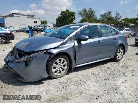 2024 Toyota Corolla LE with VIN 5YFB4MDE4RP099838, listed as a Copart auction lot 50309795 with 10,481 mi miles and Salvage Title. Bid and sale history available at carsss.com. Image 1.