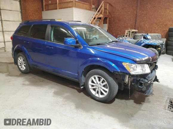 2015 Dodge Journey SXT with VIN 3C4PDDBG2FT689572, listed as a Copart auction lot 55478165 with 109,095 mi miles and Salvage Title. Bid and sale history available at DreamBid. Image 4.