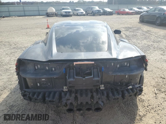 2017 Chevrolet Corvette Z06 2LZ with VIN 1G1YR2D61H5600116, listed as a Copart auction lot 76801114 with 68,965 mi miles and Salvage Title. Bid and sale history available at carsss.com. Image 6.