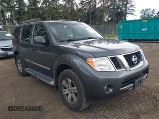 2012 Nissan Pathfinder SV z VIN 5N1AR1NB9CC629426, wystawiony jako IAAI lot #42239485 z przebiegiem 285 563 mil mil oraz . Historia ofert i sprzedaży dostępna na DreamBid. Obrazek 1.