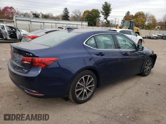 2017 Acura TLX V6 w/Technology Pkg with VIN 19UUB3F5XHA003124, listed as a Copart auction lot 79726844 with 68,278 mi miles and Salvage Title. Bid and sale history available at carsss.com. Image 3.