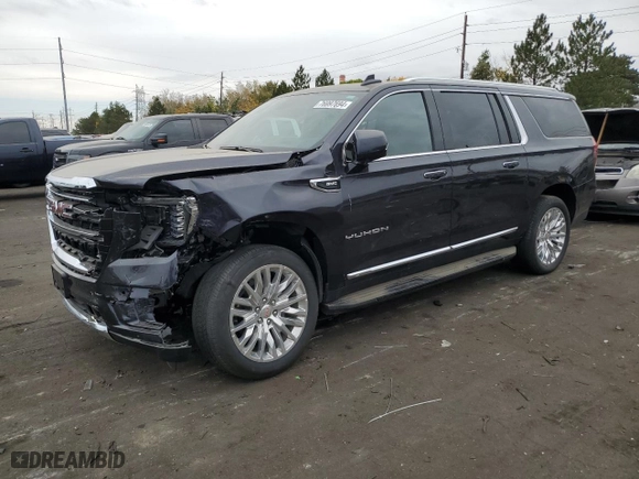 2024 GMC Yukon XL SLT with VIN 1GKS2GKD5RR224566, listed as a Copart auction lot 76997694 with 15,917 mi miles and Salvage Title. Bid and sale history available at carsss.com. Image 1.