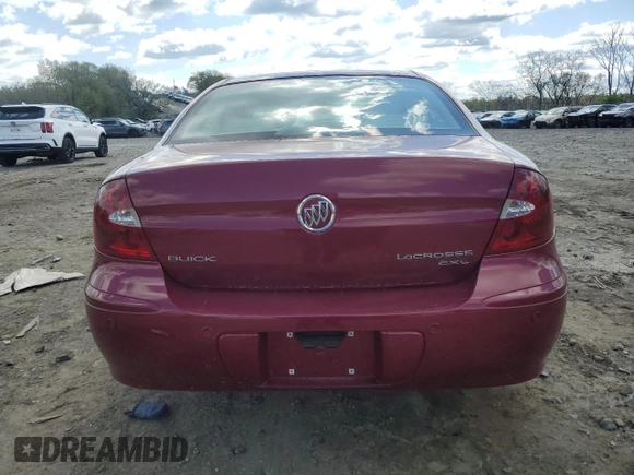2005 Buick LaCrosse CXL z VIN 2G4WD562951223035, wystawiony jako Copart lot #53126745 z przebiegiem 123 327 mil mil oraz Szkody całkowita. Historia ofert i sprzedaży dostępna na DreamBid. Obrazek 6.
