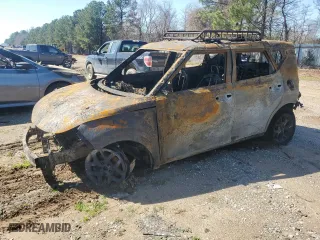 2021 Kia Soul S with VIN KNDJ23AU8M7125777, listed as a Copart auction lot 48376465 with 0 mi miles and Salvage Title. Bid and sale history available at carsss.com. Image 1.